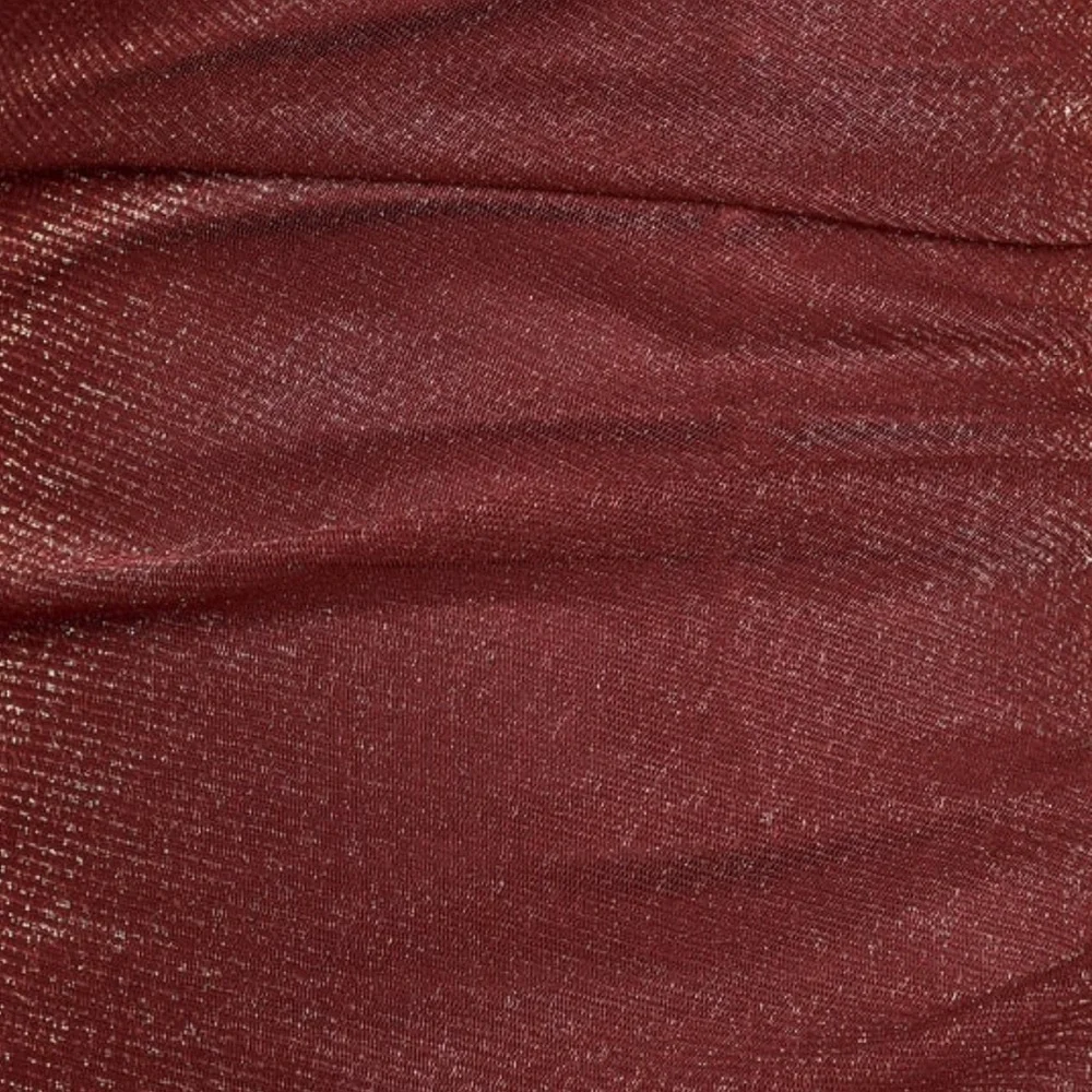 NWT Lulus Next Please Gold and Burgundy Cowl Neck Bodycon Dress - Picture 8 of 15